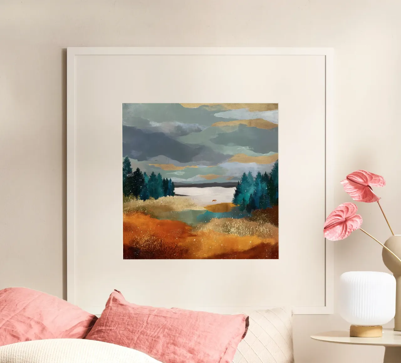 Between Pines and Clouds carta hahnemühle da Dune