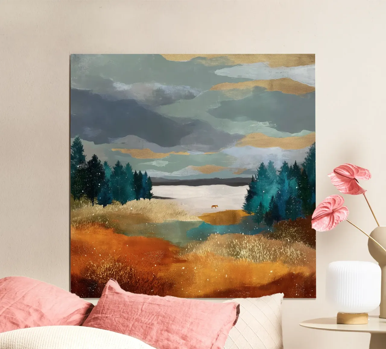 Between Pines and Clouds carta hahnemühle da Dune