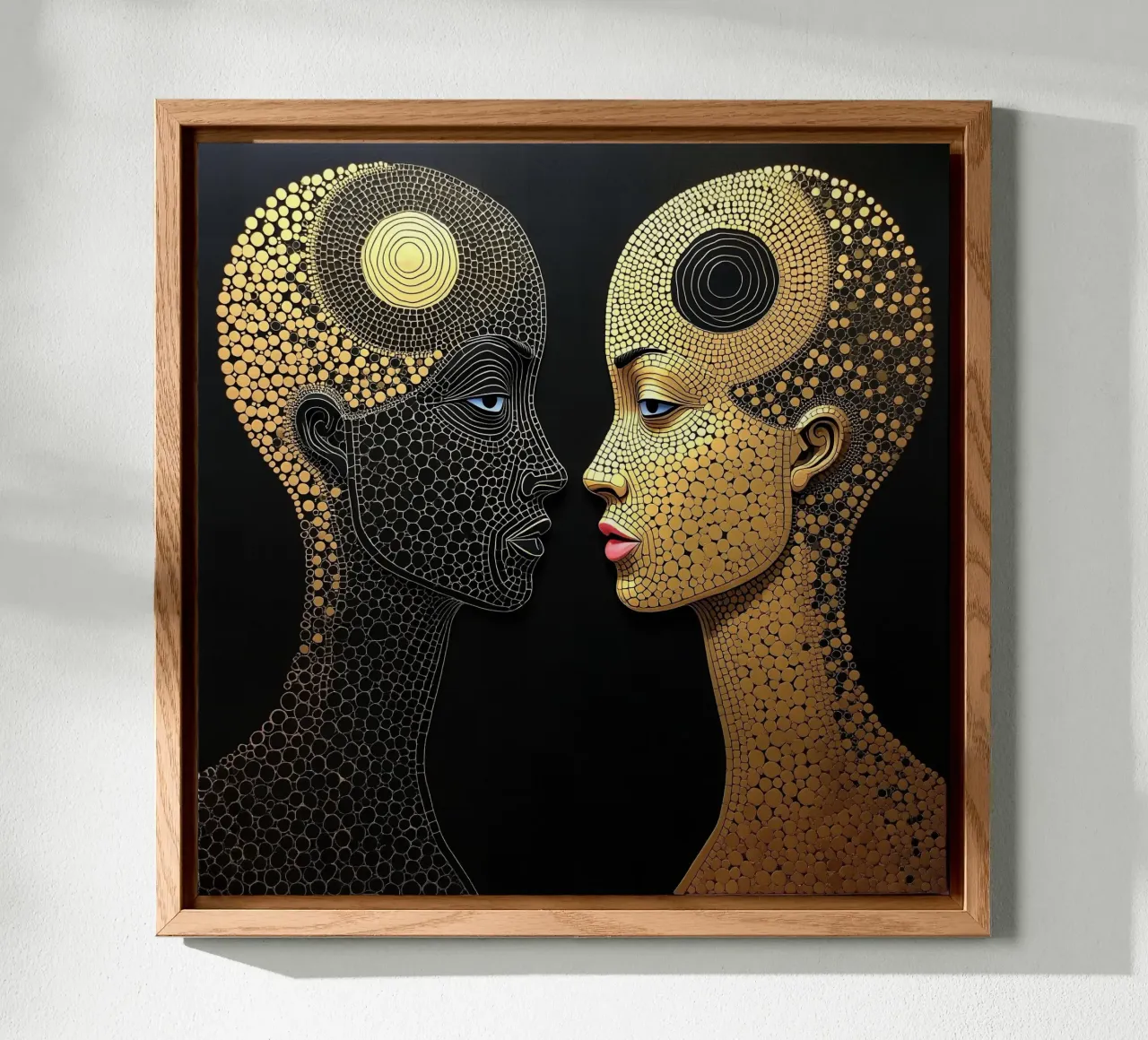 Specchio_7_Stile Hundertwasser alluminio dibond da AI-Portraits by LK