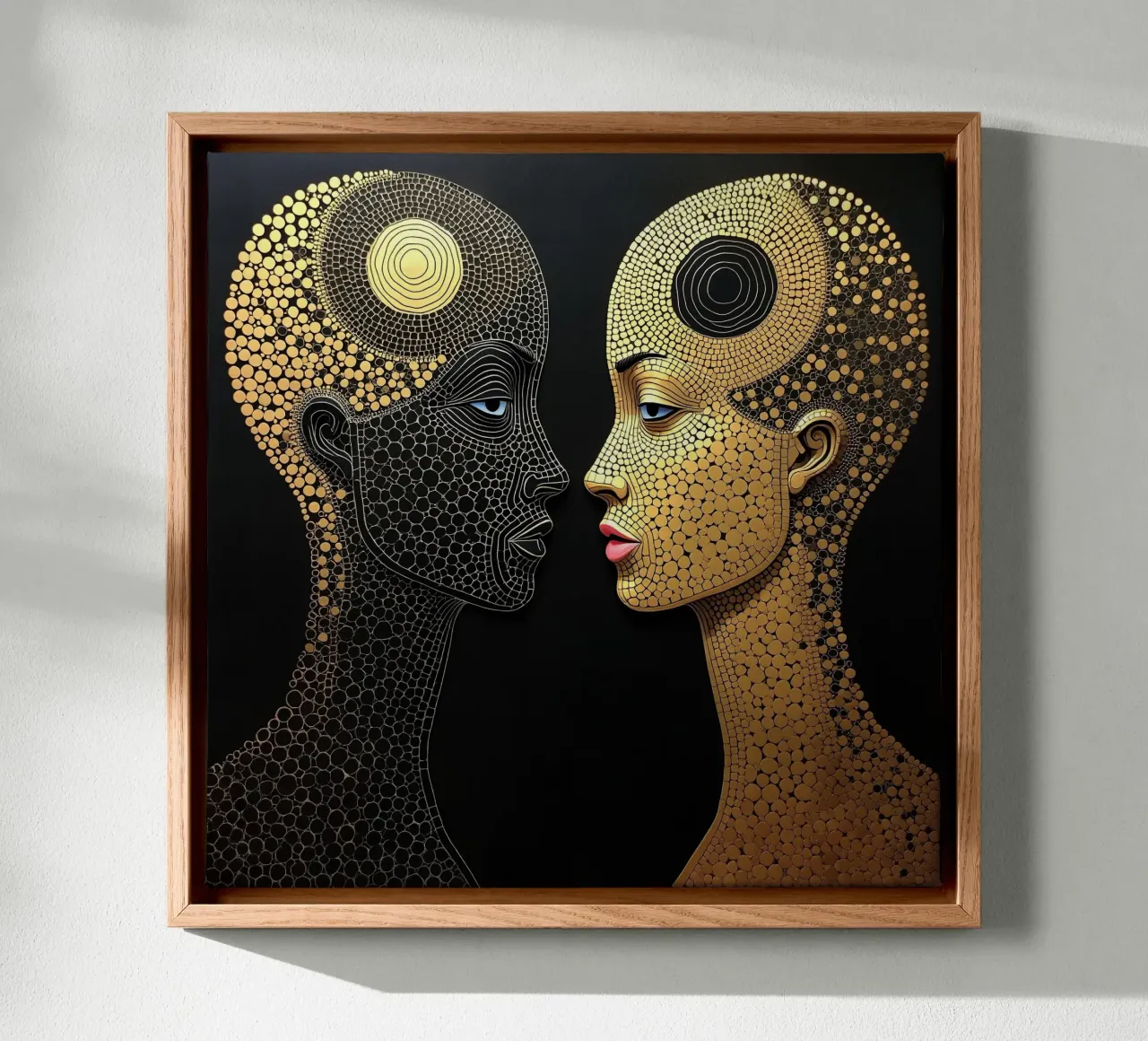 Mirror_7_Style Hundertwasser canvas by AI-Portraits by LK