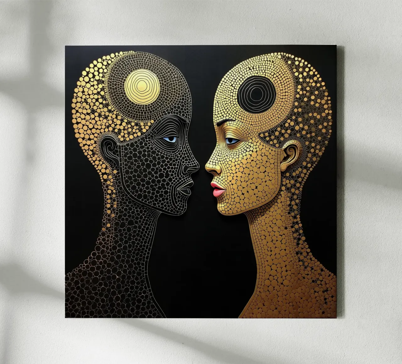 Mirror_7_Style Hundertwasser canvas by AI-Portraits by LK