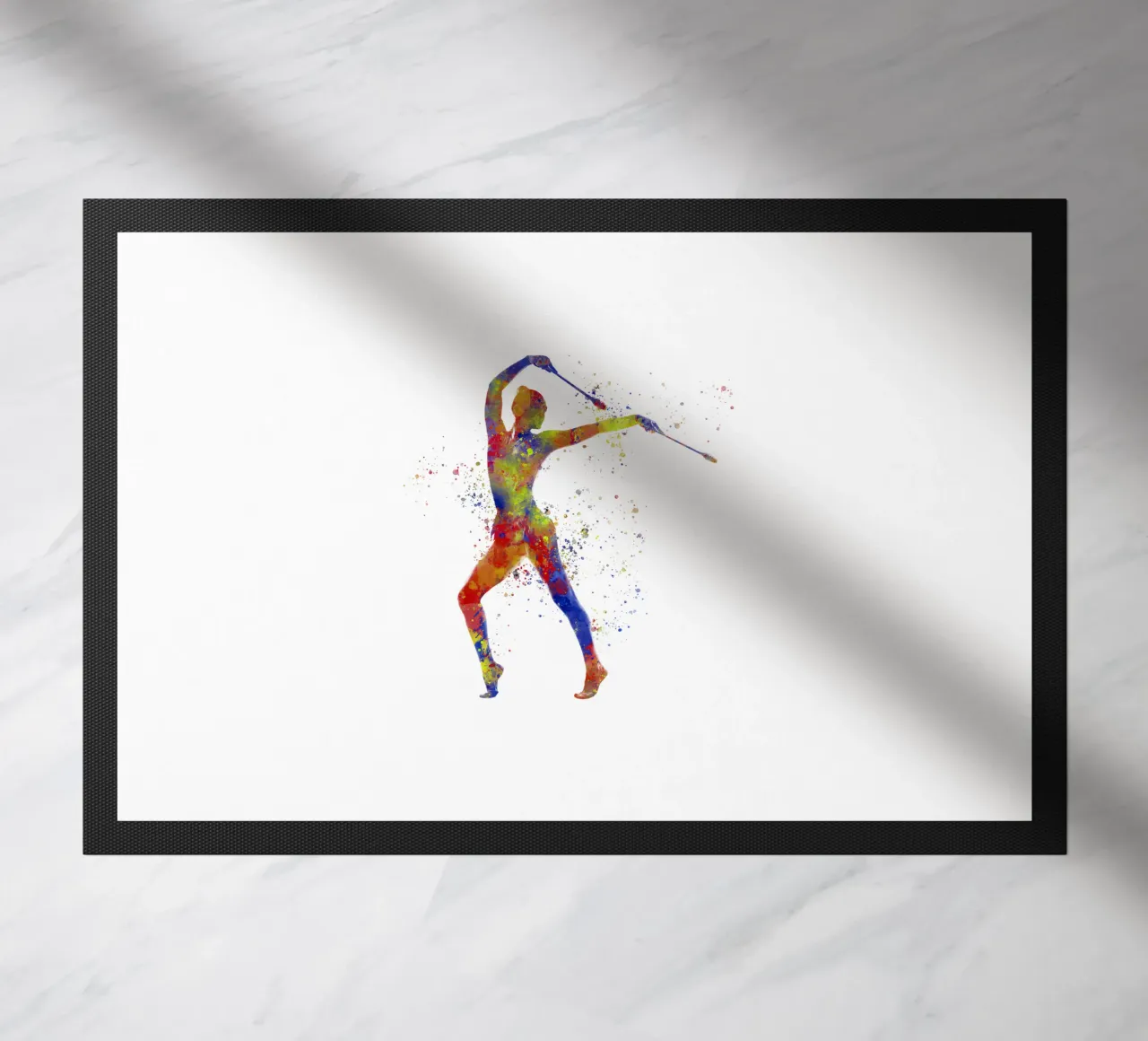 Ginnastica ritmica in acquerello zerbino da ⚽ Sports Pulse