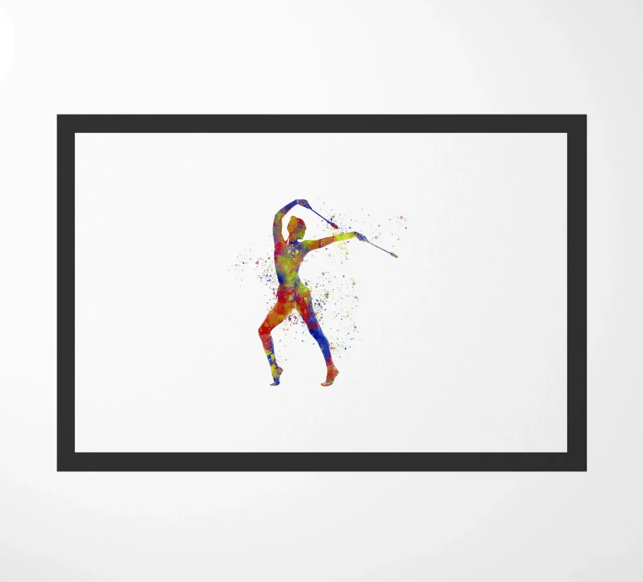 Ginnastica ritmica in acquerello zerbino da ⚽ Sports Pulse
