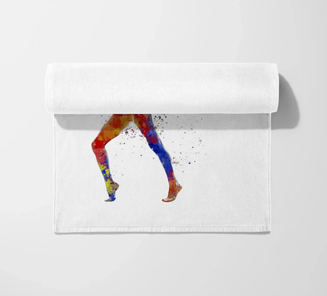 Ginnastica ritmica in acquerello telo mare da ⚽ Sports Pulse