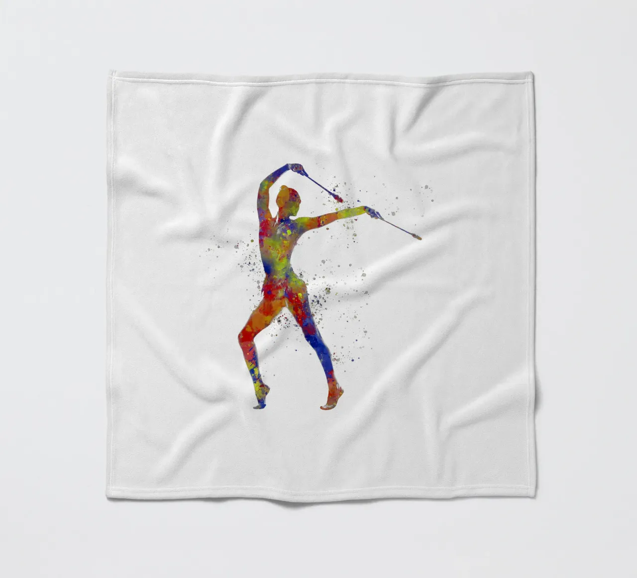 Ginnastica ritmica in acquerello coperta in pile da ⚽ Sports Pulse