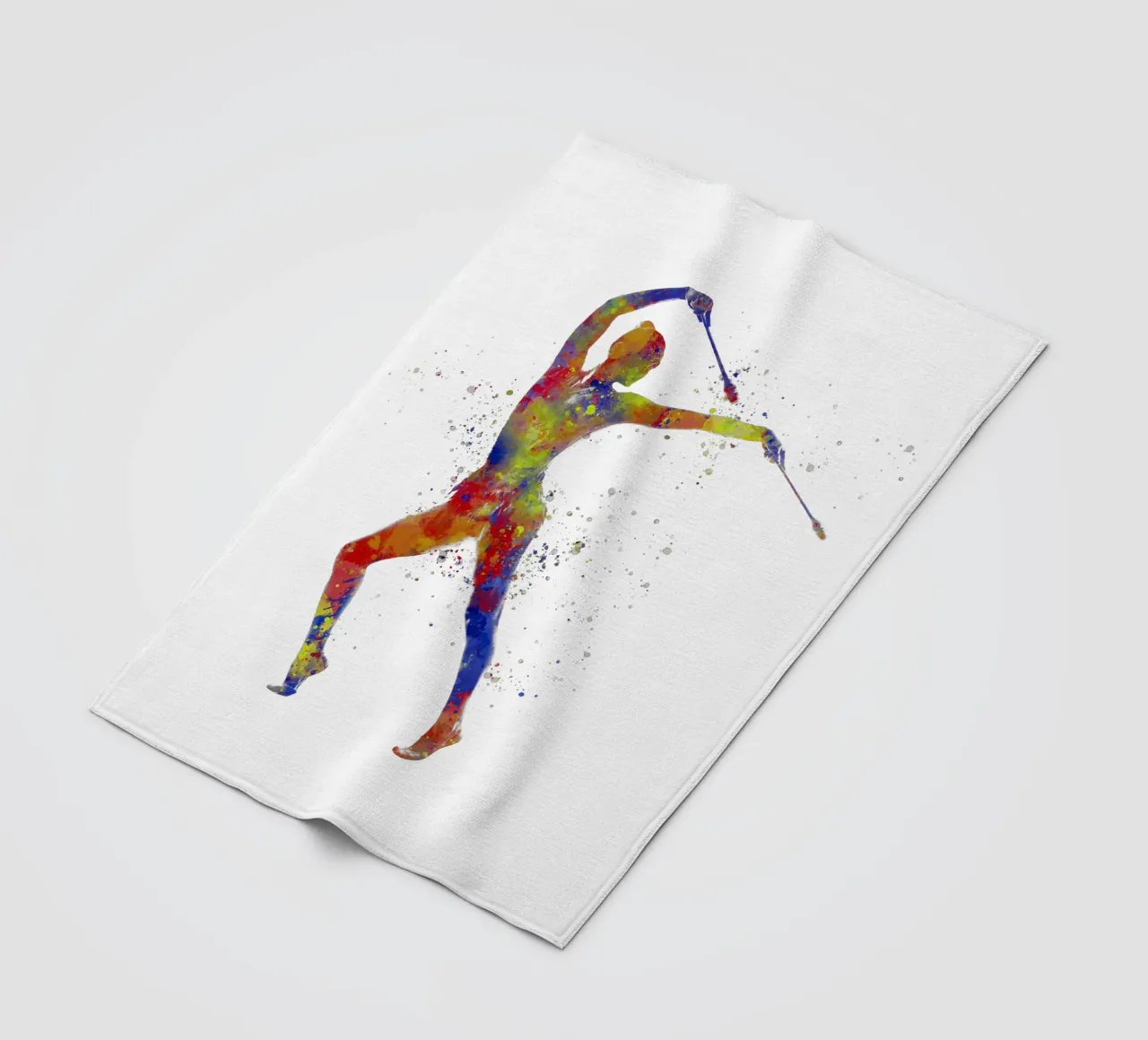 Ginnastica ritmica in acquerello coperta in pile da ⚽ Sports Pulse