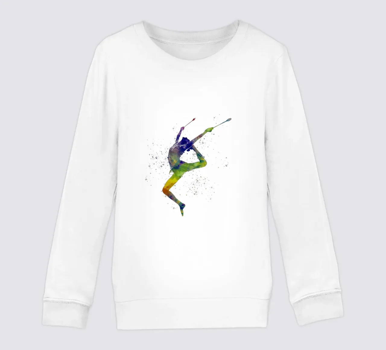 Ginnastica ritmica in acquerello felpa bambino da ⚽ Sports Pulse