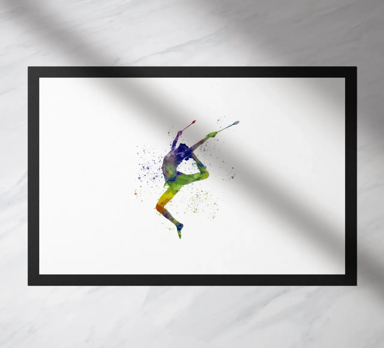 Ginnastica ritmica in acquerello zerbino da ⚽ Sports Pulse