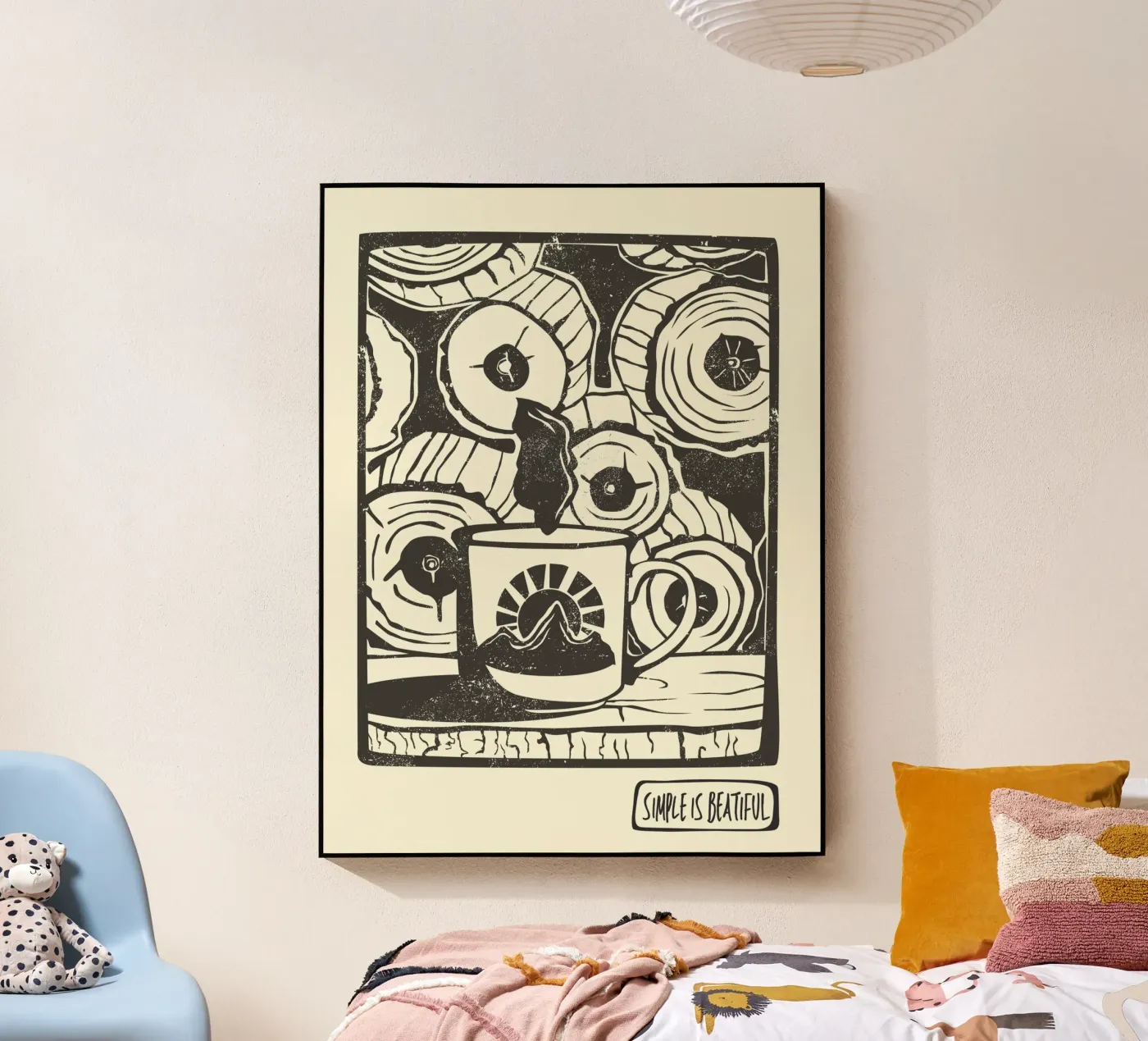 Simple Is Beautiful acryl van Indigo Rain