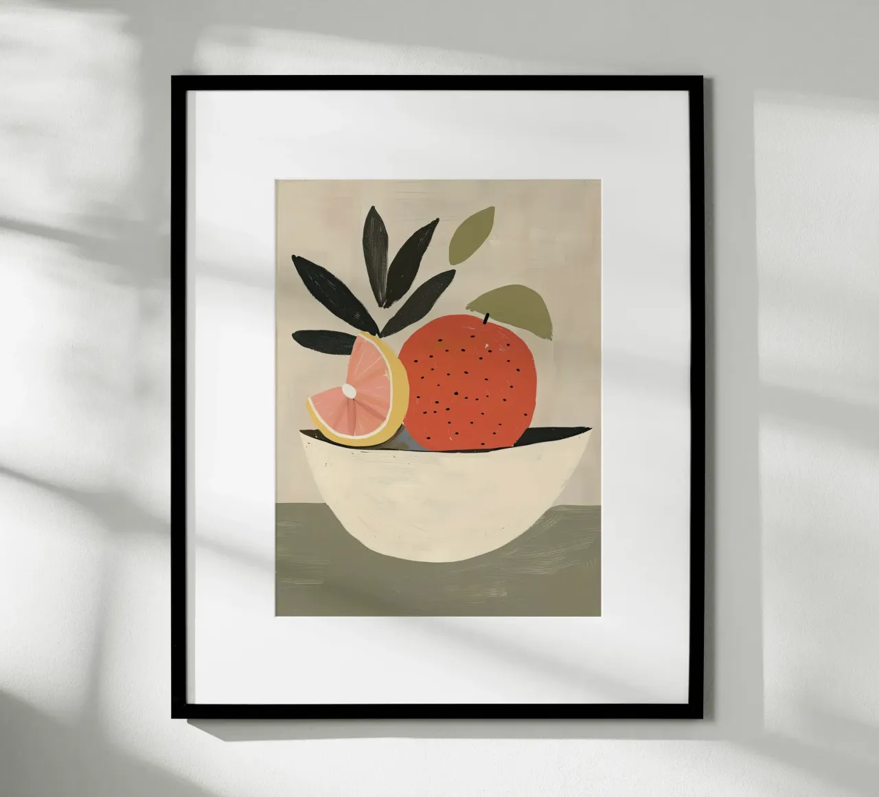 Bodegón de cítricos poster con marco de aluminio de DaarbyN