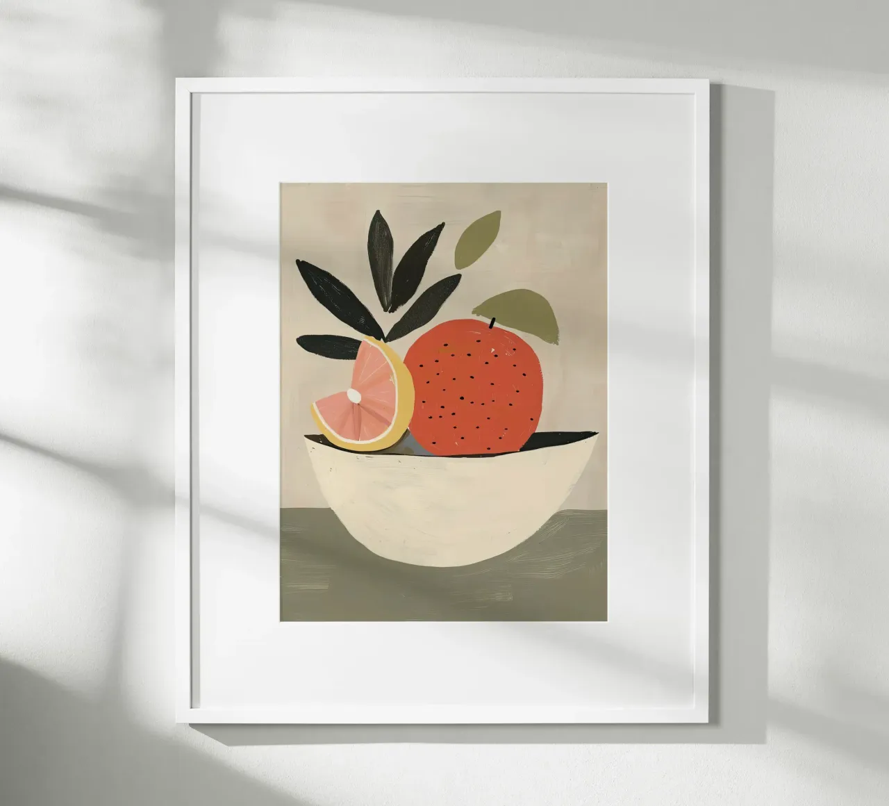 Bodegón de cítricos poster con marco de aluminio de DaarbyN
