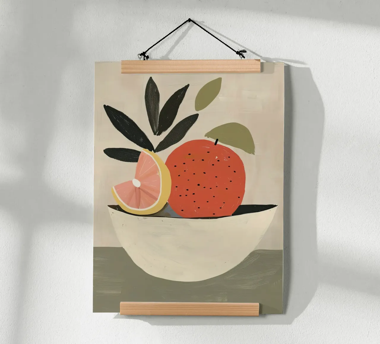Bodegón de cítricos poster con marco de aluminio de DaarbyN