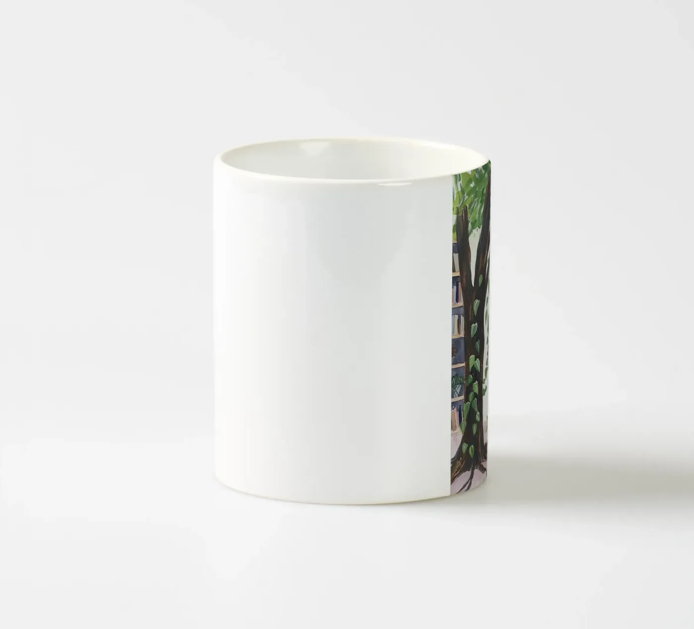 Library Garden ceramic mug by DaarbyN