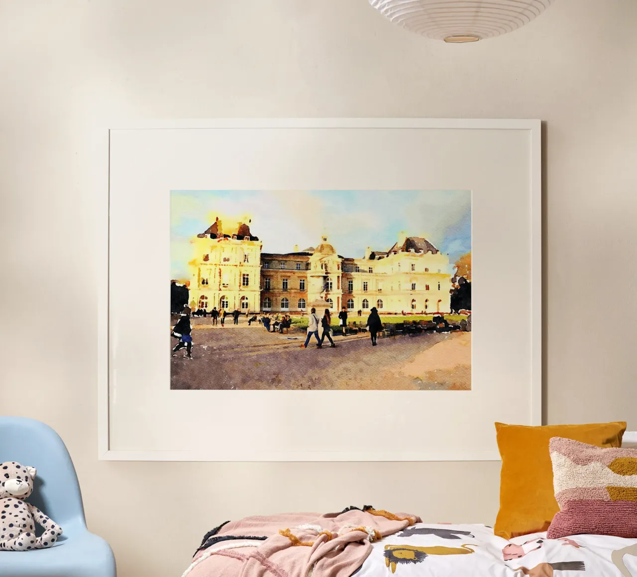A Parigi poster con telaio in alluminio da Massimo Frascogna