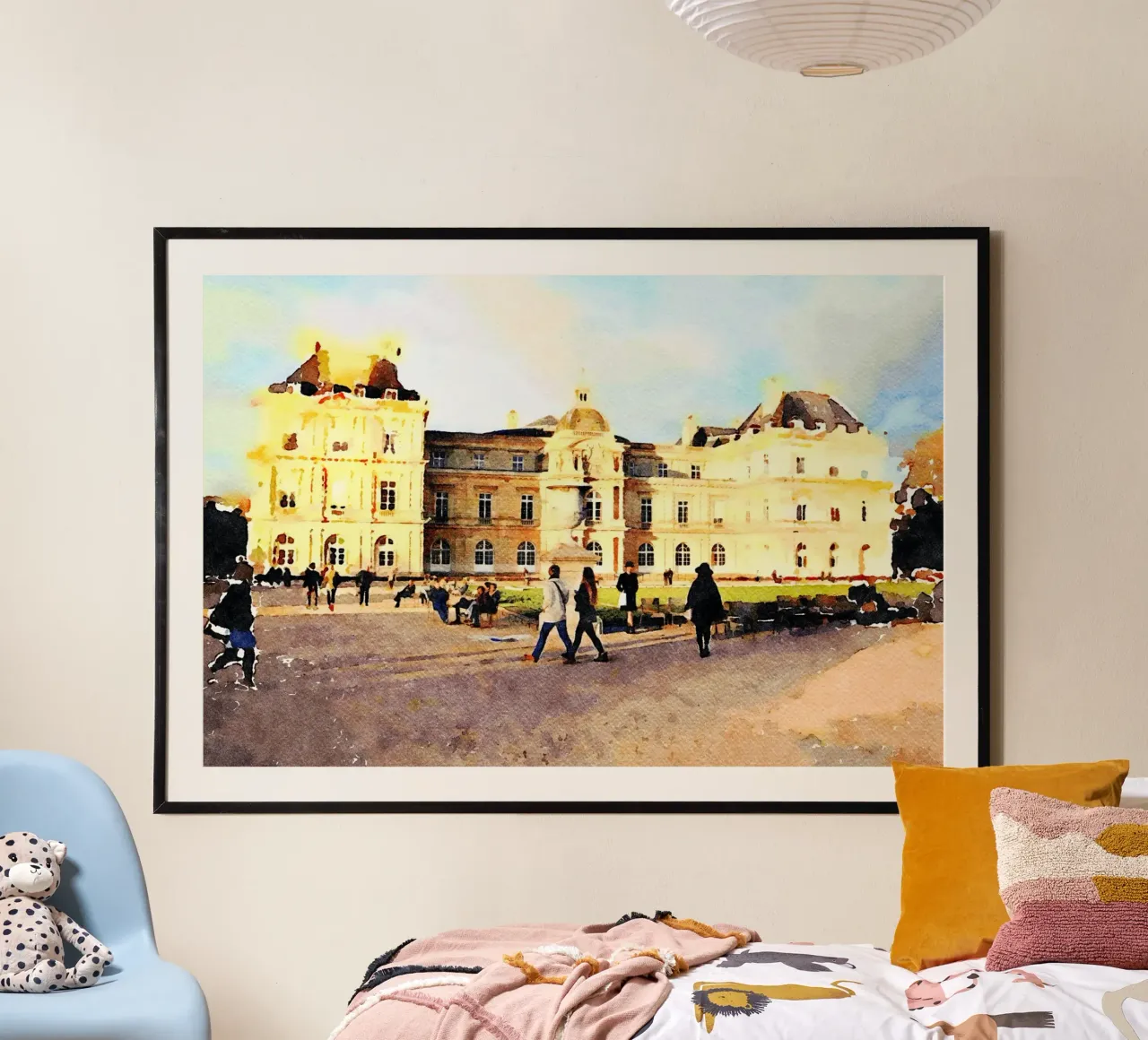 A Parigi poster con telaio in alluminio da Massimo Frascogna
