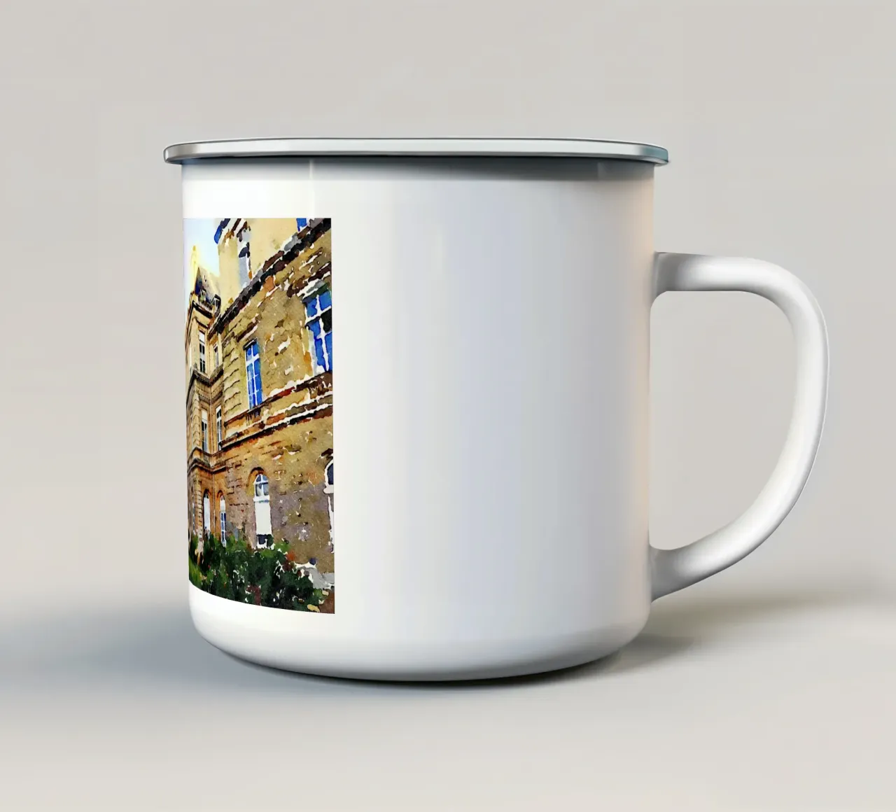 A Parigi tazza in smalto da Massimo Frascogna