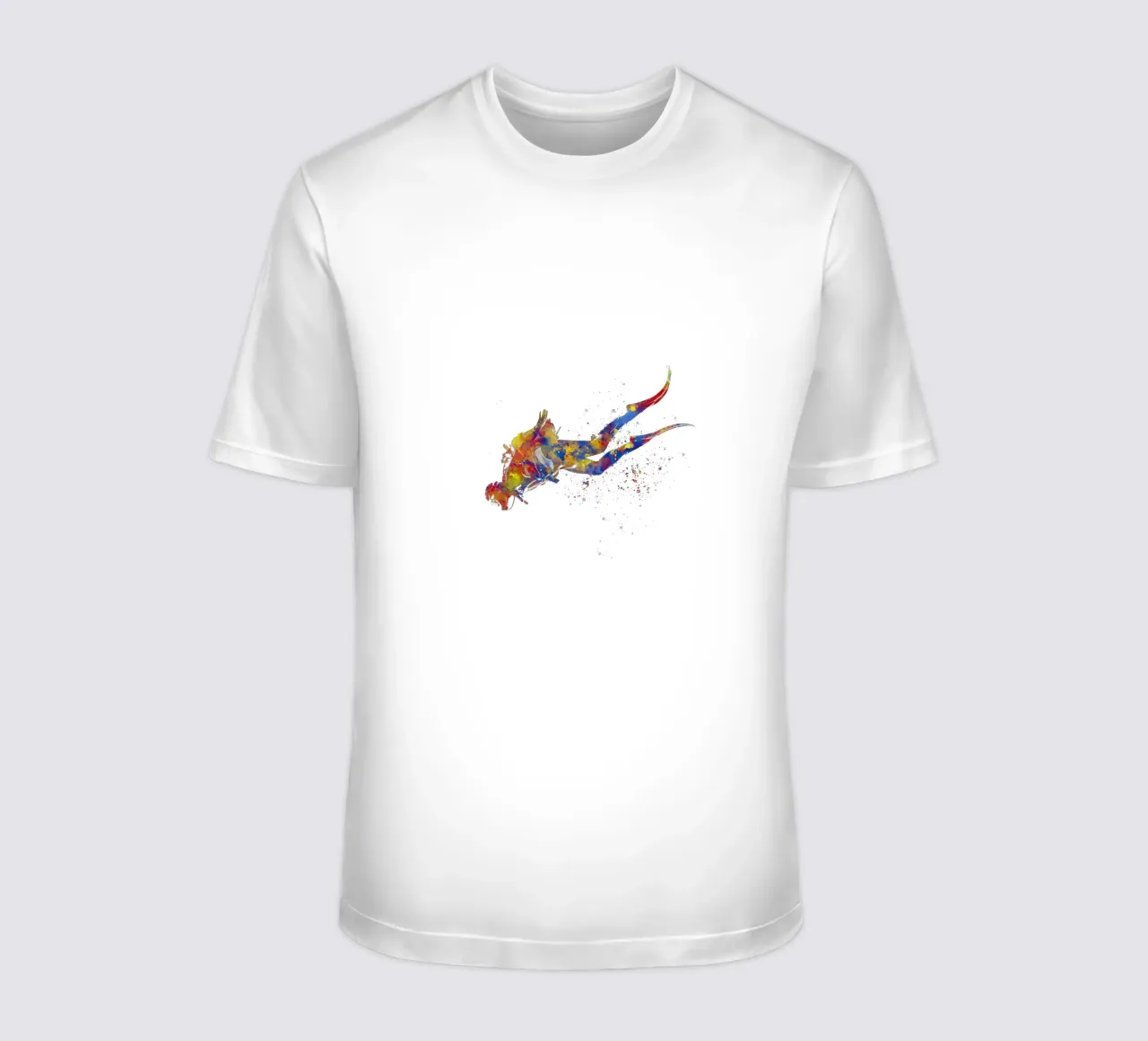 Tuffatore in acquerello t-shirt da ⚽ Sports Pulse
