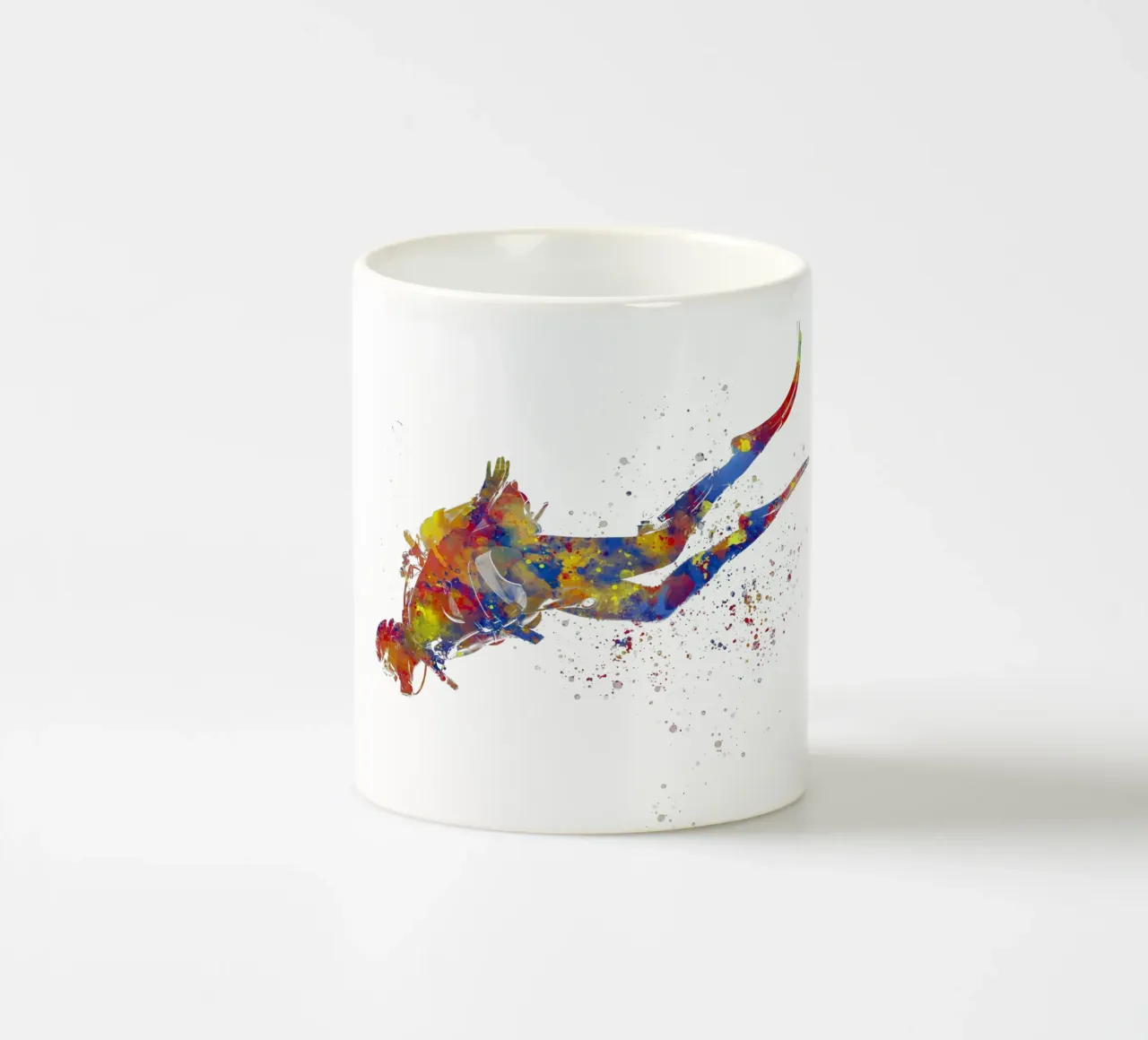Tuffatore in acquerello tazza in ceramica da ⚽ Sports Pulse