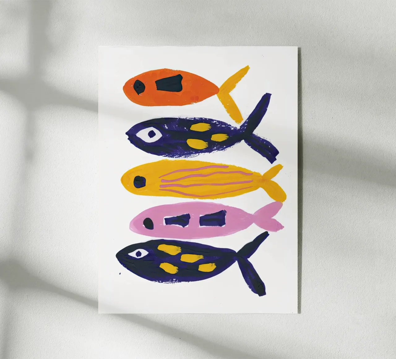 Sarde dipinte plexiglass da DaarbyN