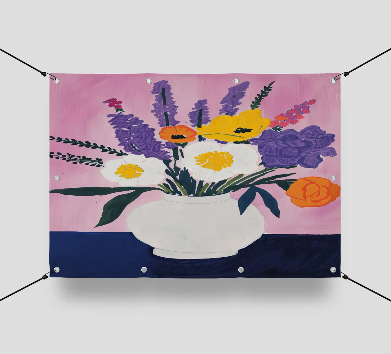 Mix floreale luminoso telo in pvc da DaarbyN