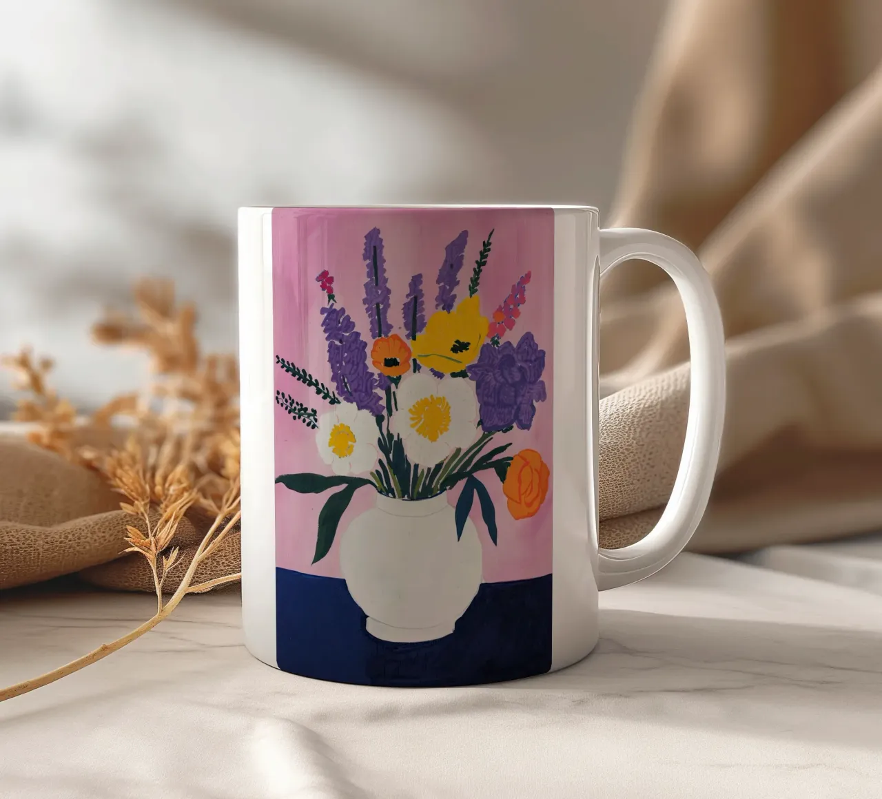 Mix floreale luminoso tazza in ceramica da DaarbyN