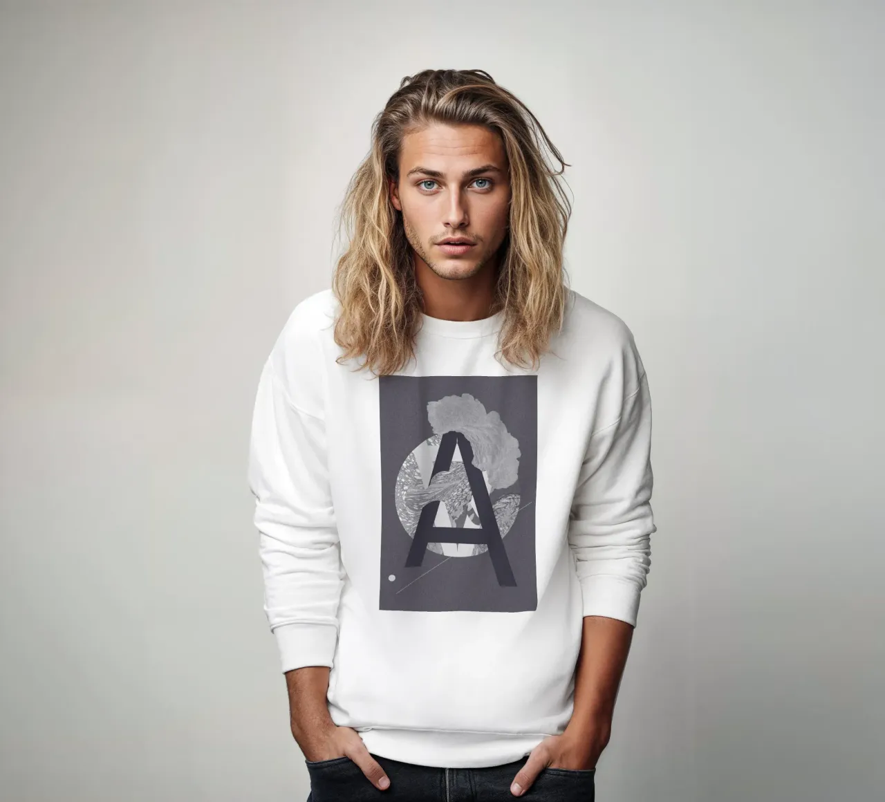 Grey-A felpa da Andreas Jarner