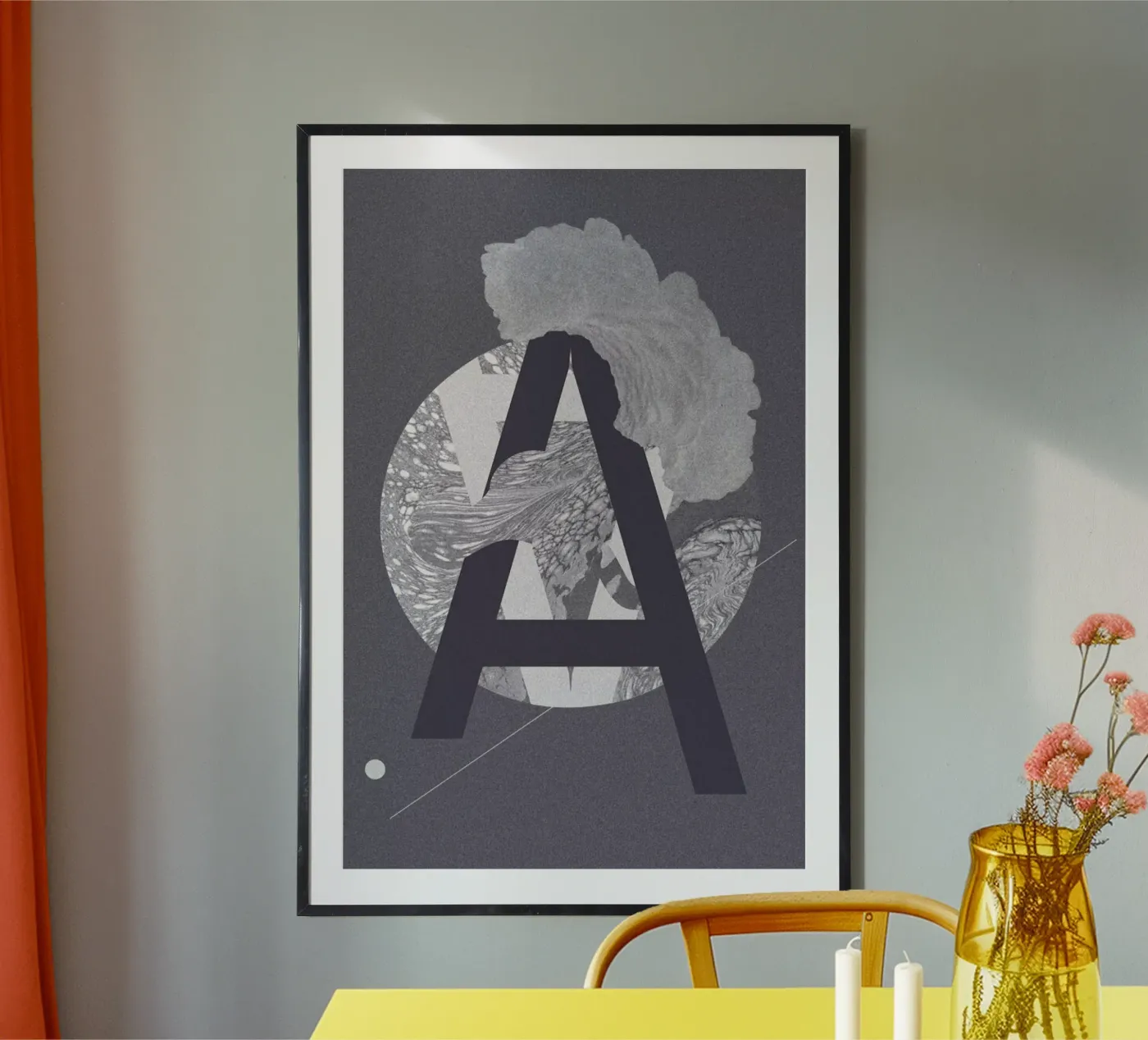 Grey-A poster by Andreas Jarner