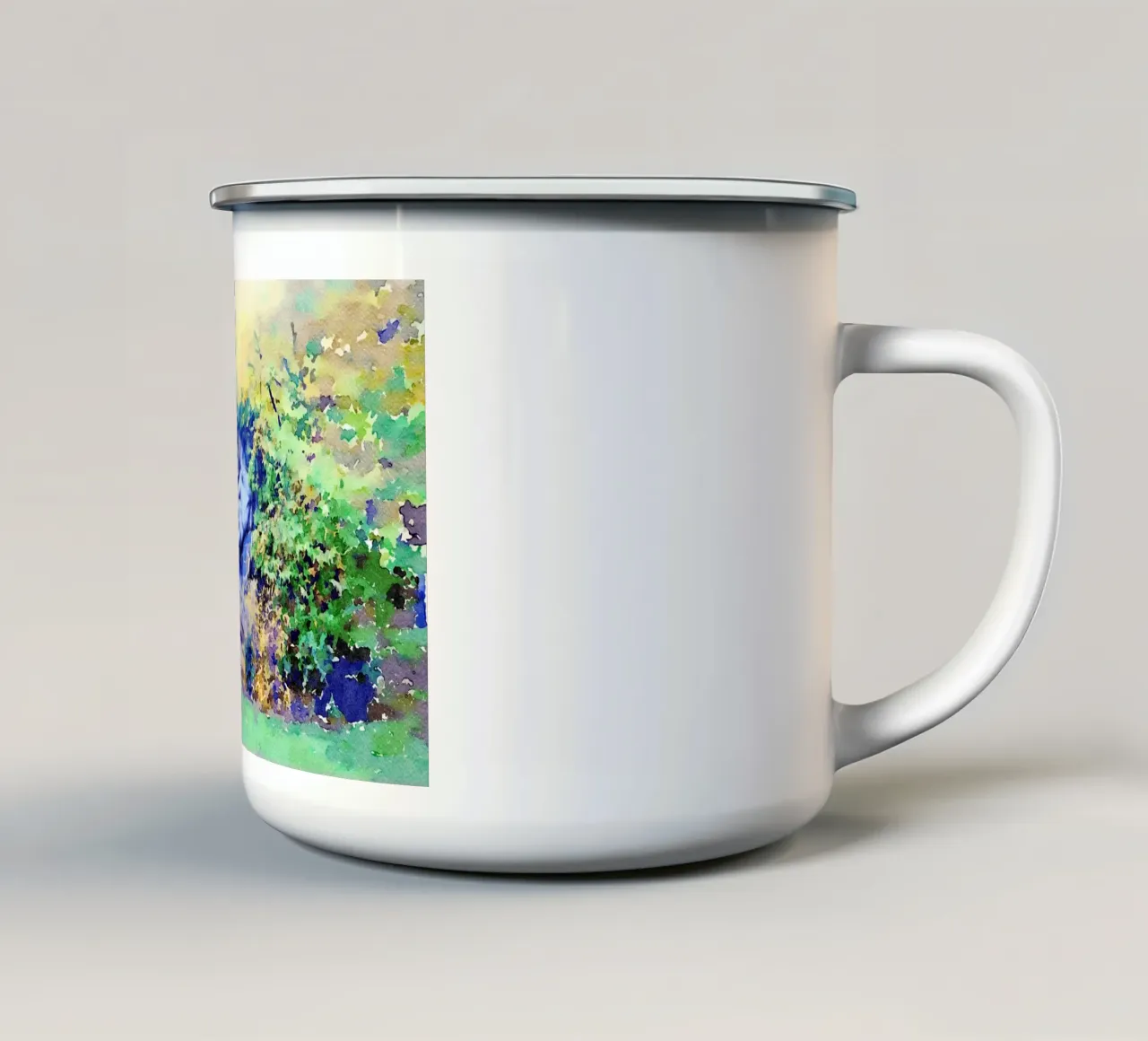 A Parigi tazza in smalto da Massimo Frascogna