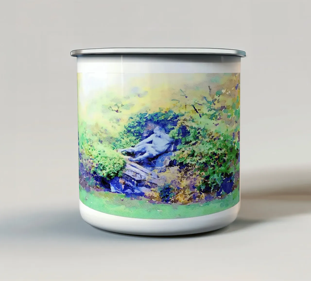 A Parigi tazza in smalto da Massimo Frascogna
