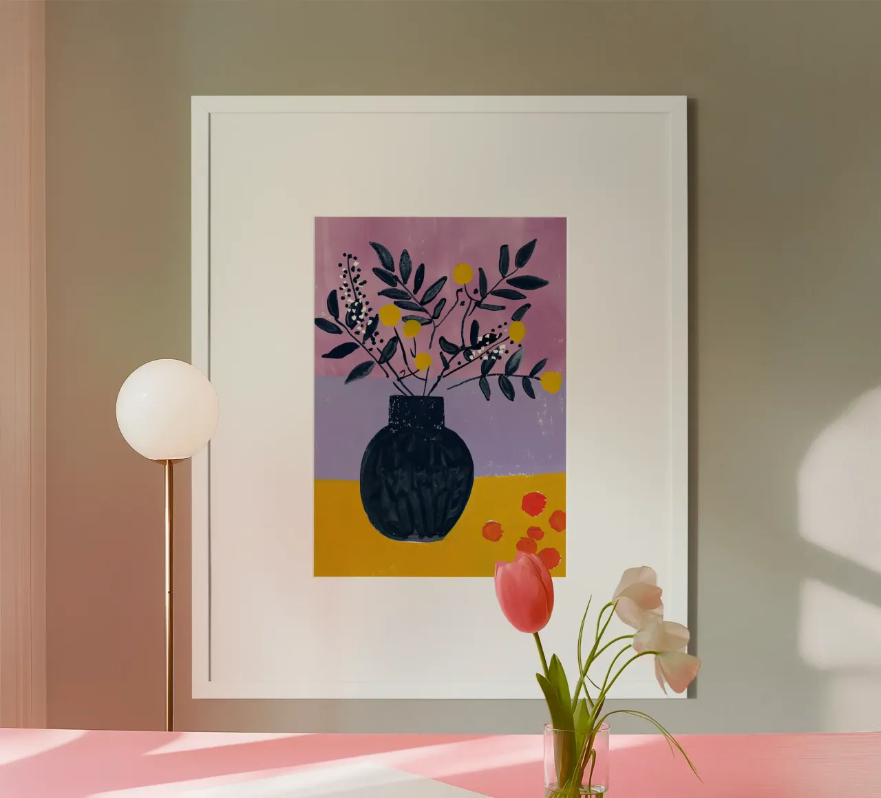 Vaso di mezzanotte poster con telaio in alluminio da DaarbyN