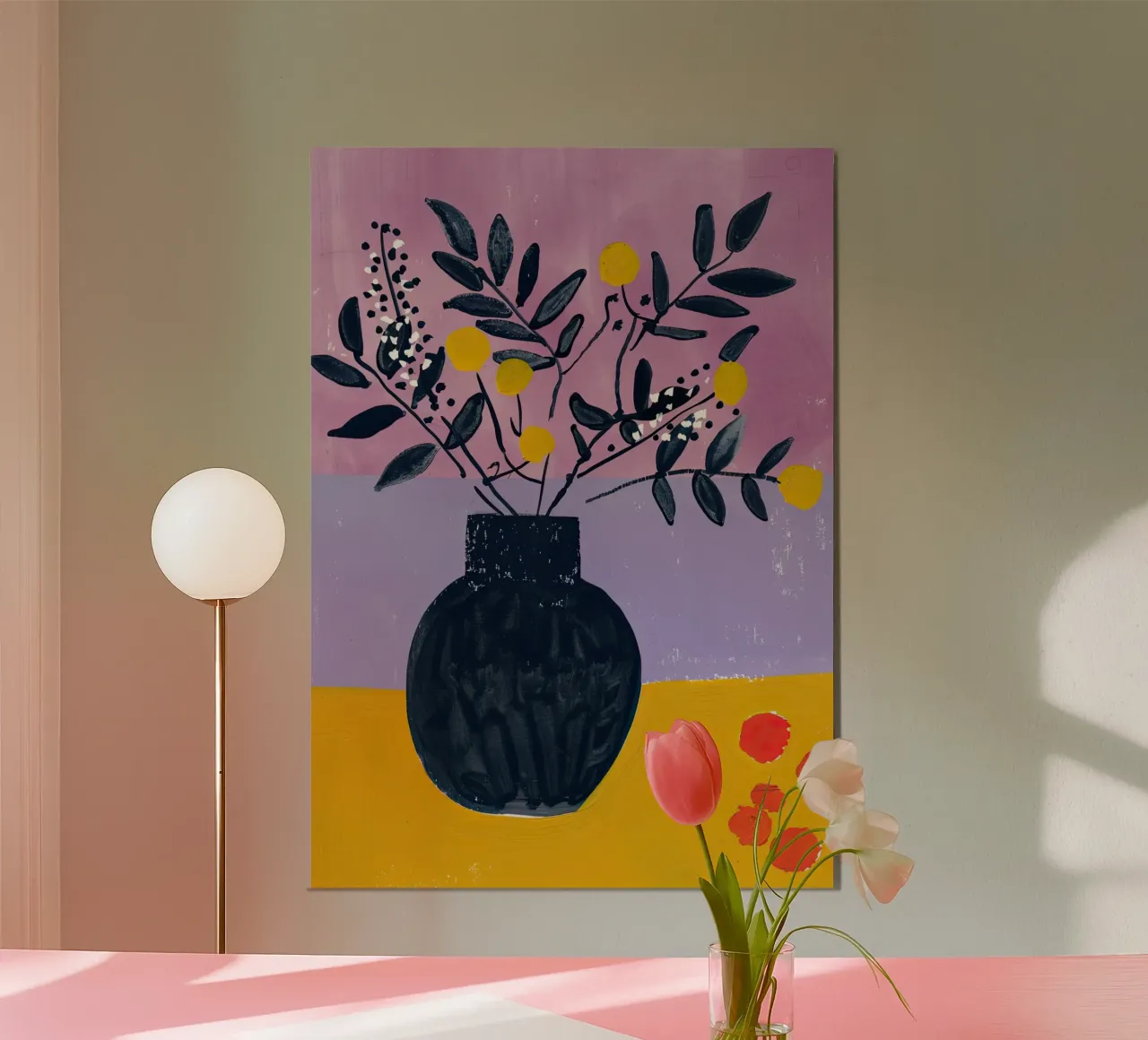 Vaso di mezzanotte poster con telaio in alluminio da DaarbyN