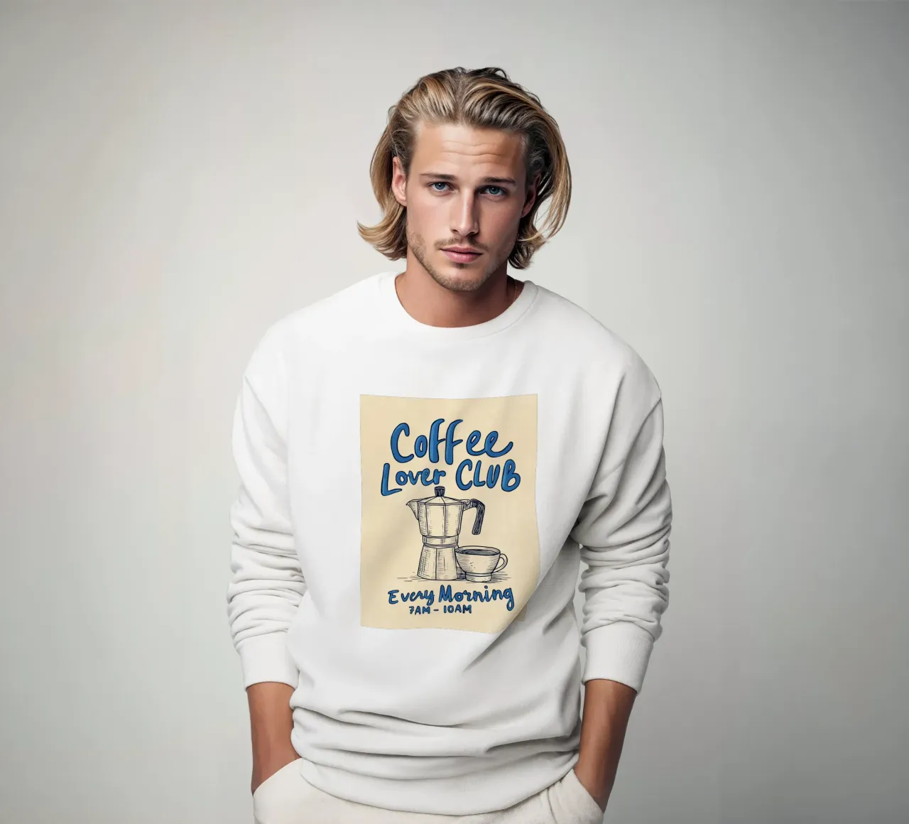 Caffè ogni mattina felpa da Carinaprint