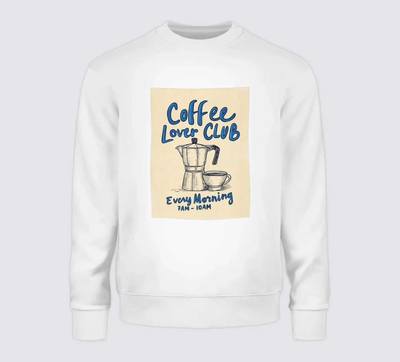 Caffè ogni mattina felpa da Carinaprint