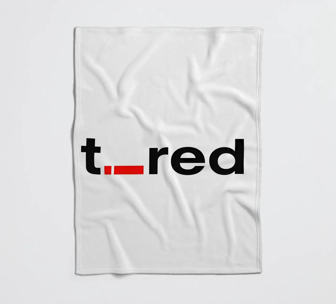 t._red coperta in pile da Type & Tape