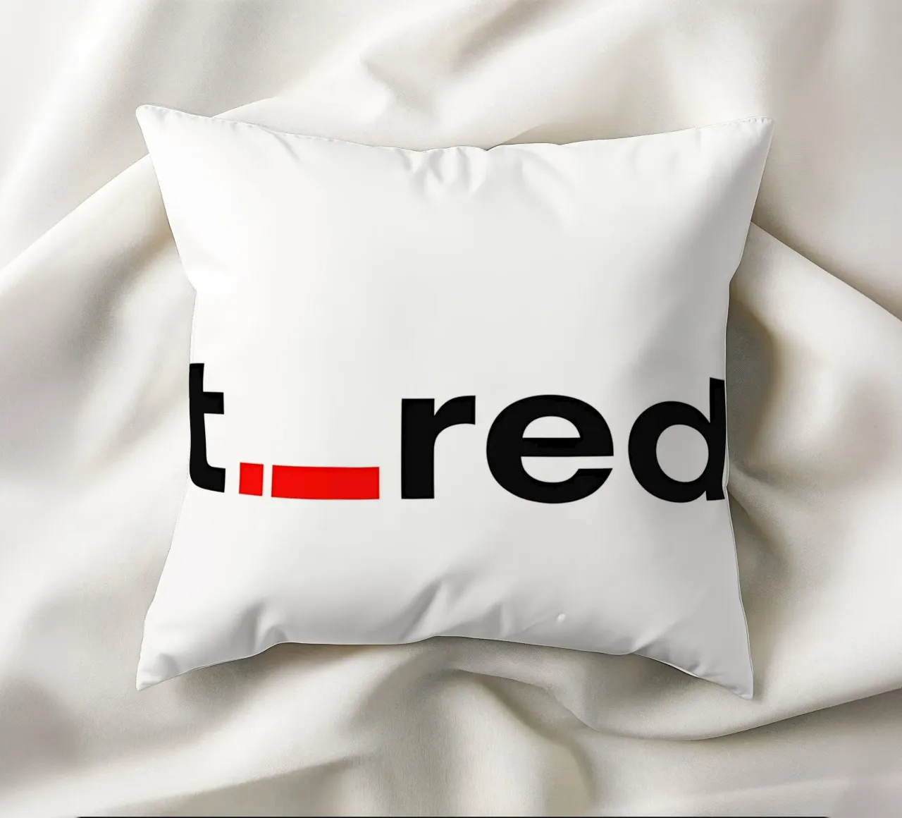 t._red cuscino da Type & Tape