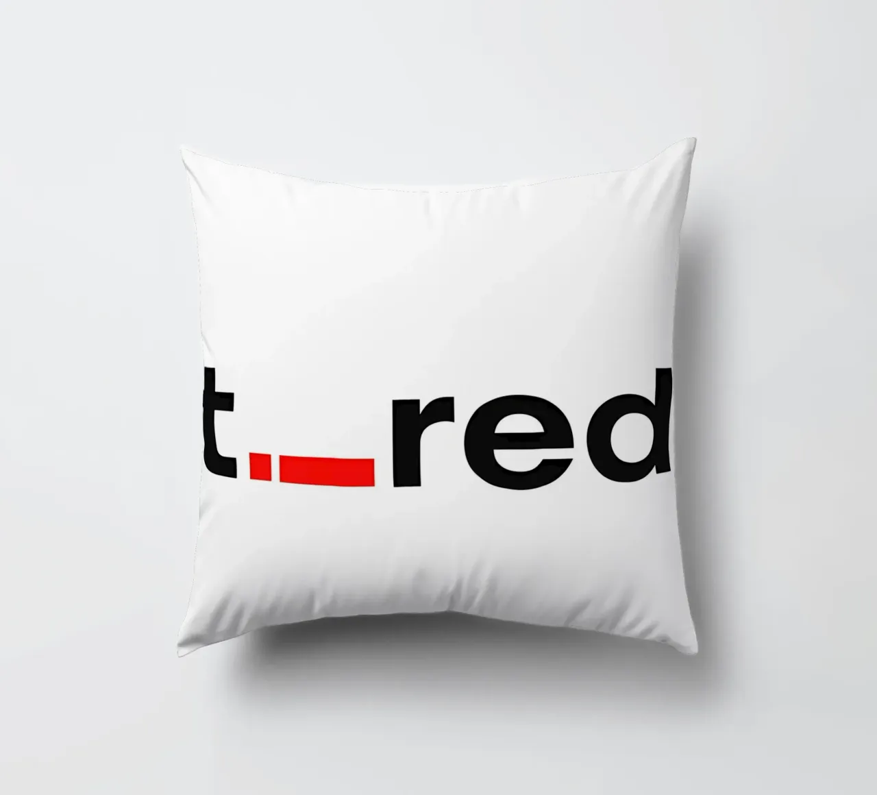 t._red cuscino da Type & Tape
