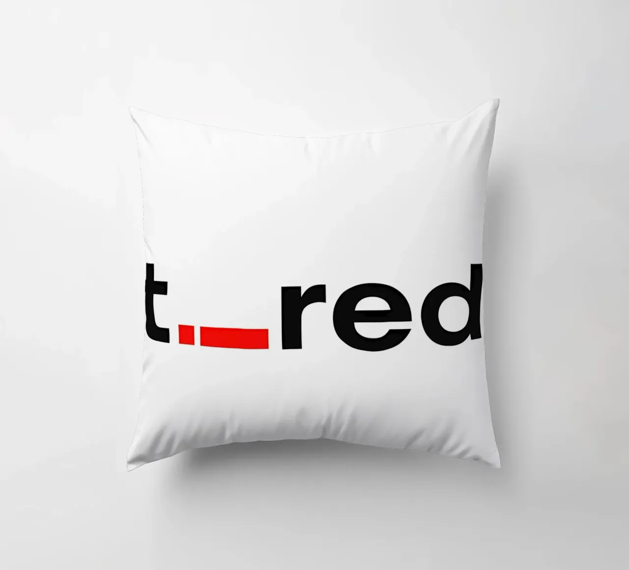 t._red cuscino da Type & Tape