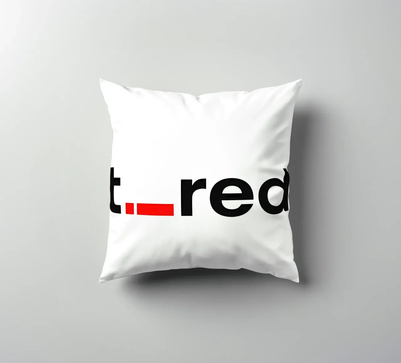 t._red cuscino da Type & Tape
