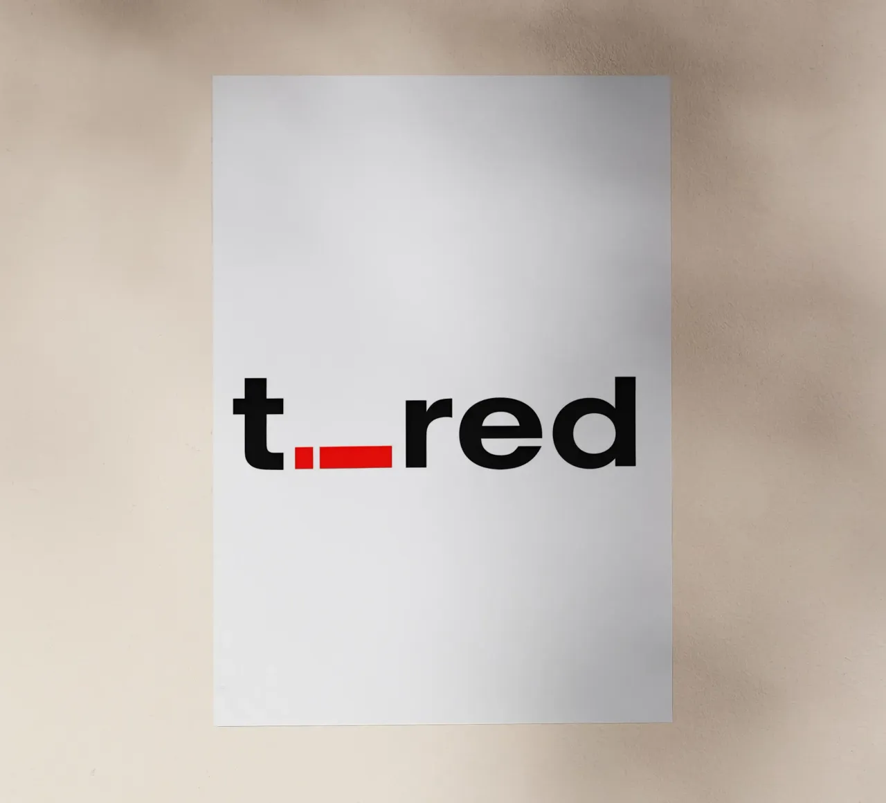 t._red pellicola backlit da Type & Tape