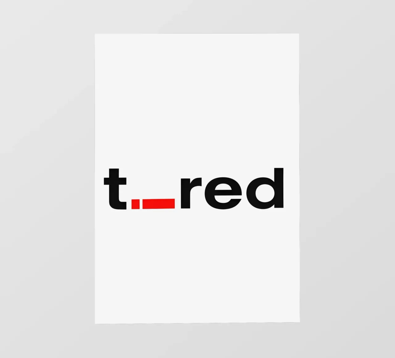 t._red pellicola backlit da Type & Tape