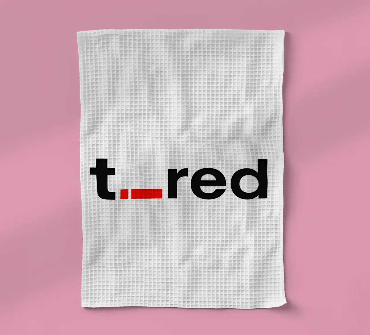 t._red canovaccio da cucina da Type & Tape