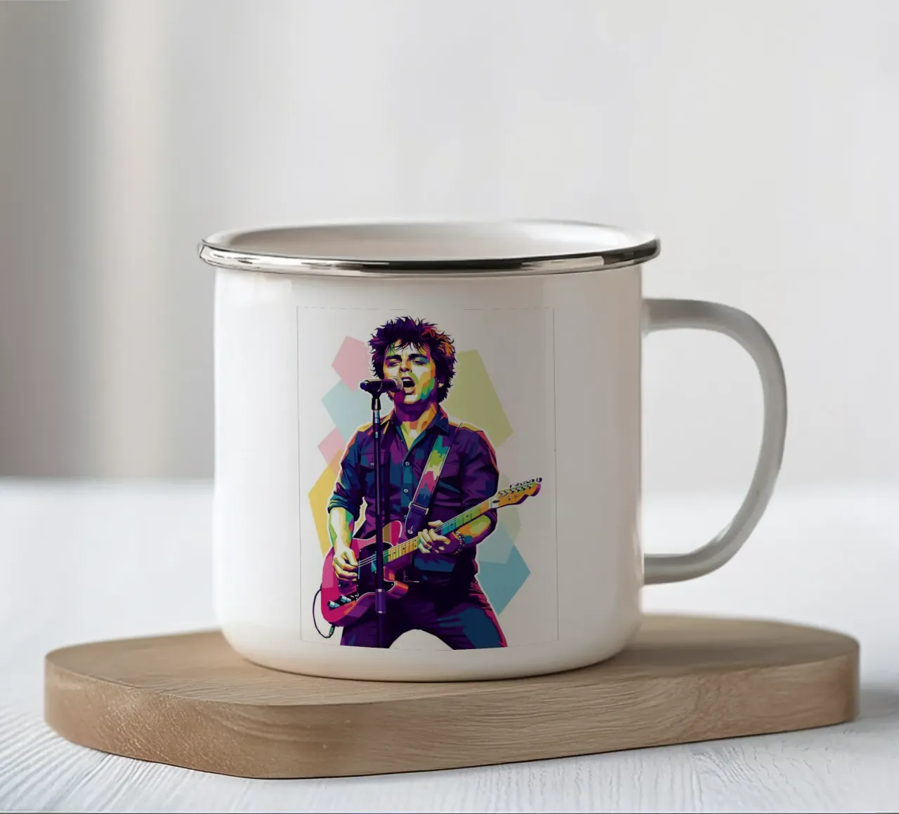 Billie Joe Armstrong - Green Day #1 tazza in smalto da Hantamrata