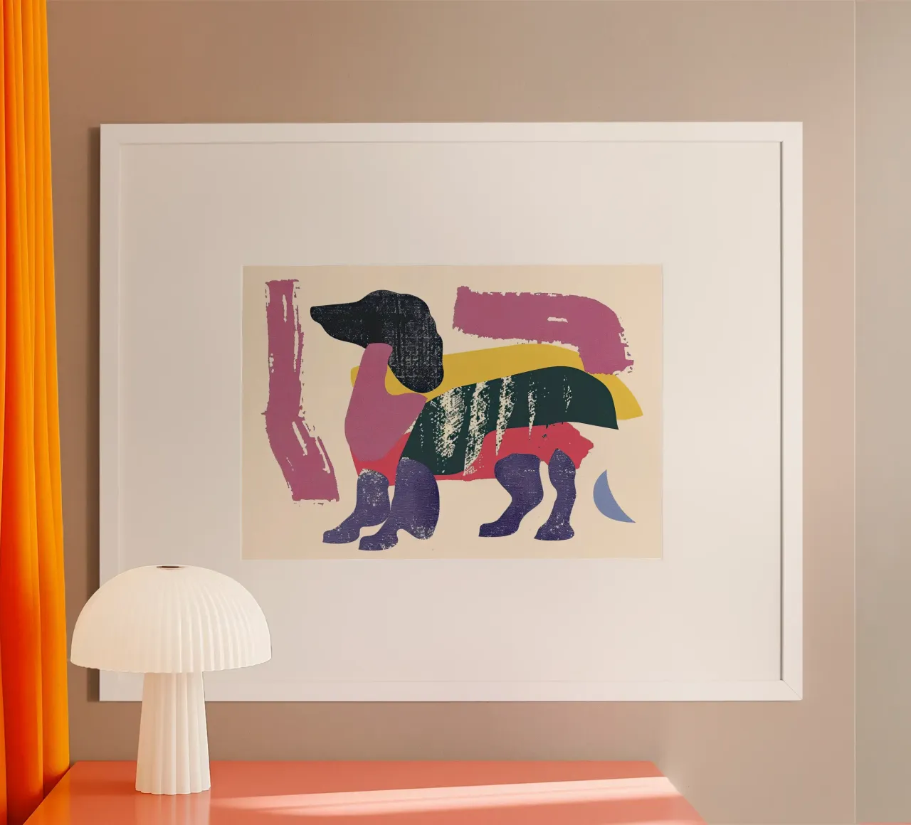 Canino astratto poster da DaarbyN