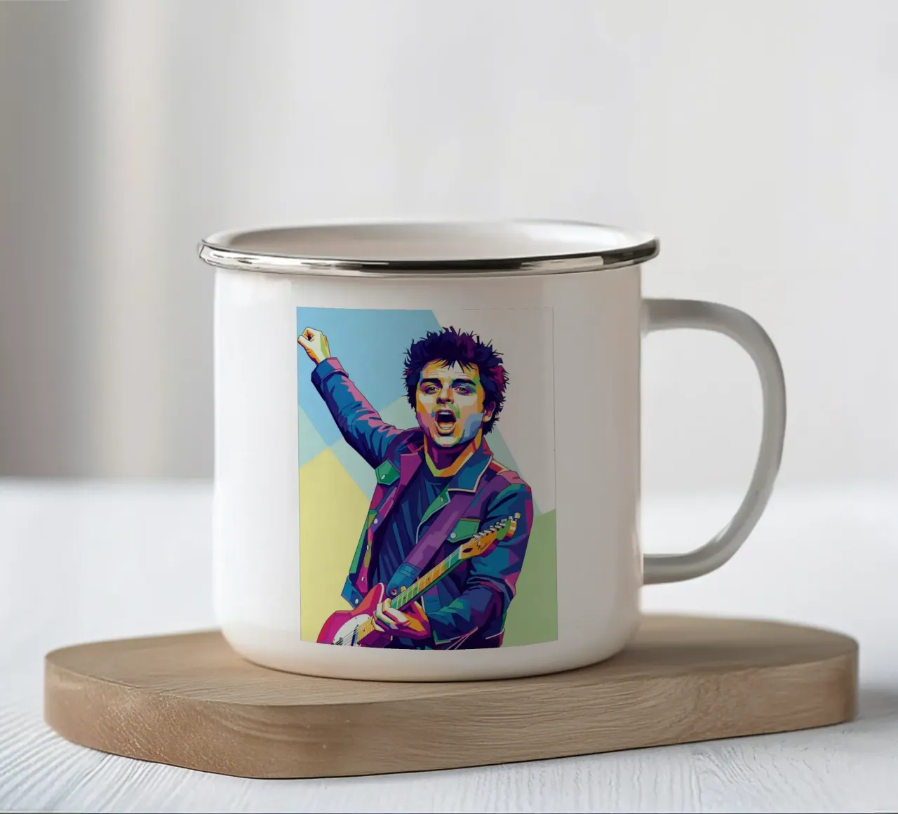 Billie Joe Armstrong - Green Day #2 tazza in smalto da Hantamrata
