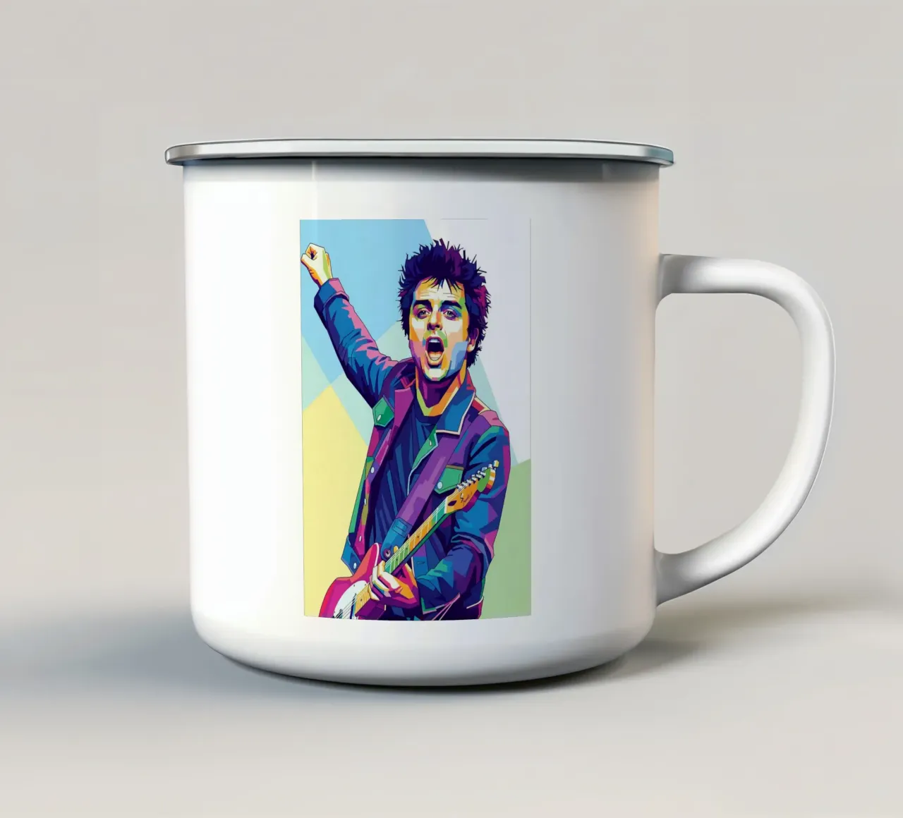 Billie Joe Armstrong - Green Day #2 tazza in smalto da Hantamrata