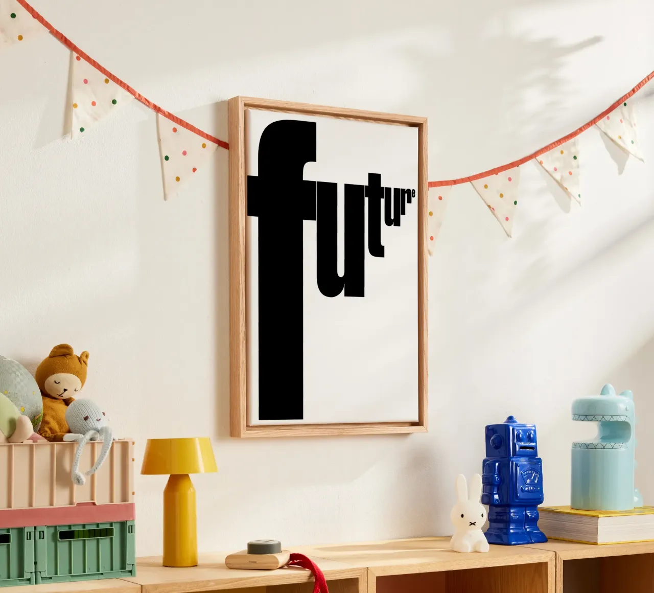 future tela con Cornice a cassetta da Type & Tape