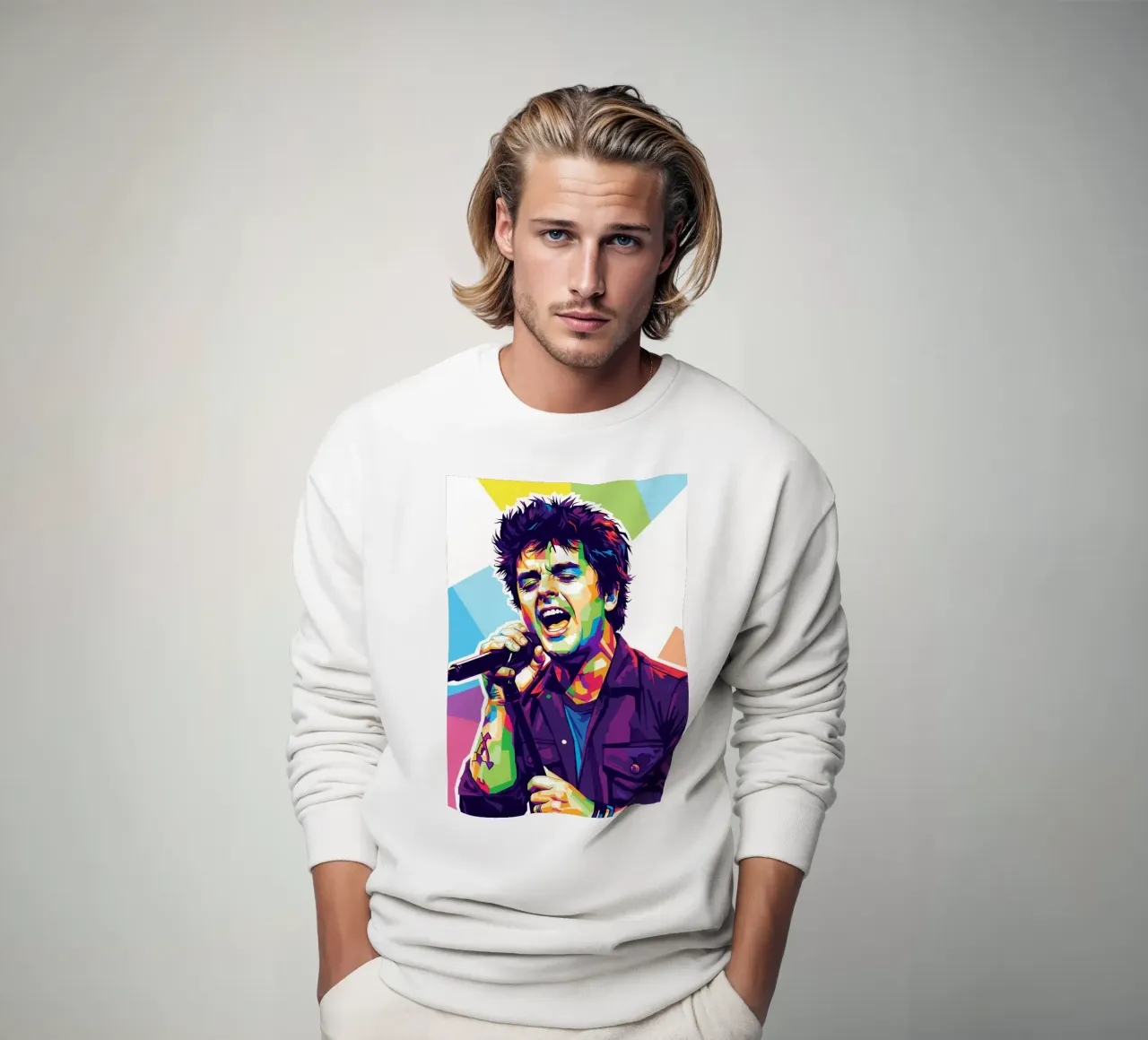 Billie Joe Armstrong - Green Day #3 felpa da Hantamrata