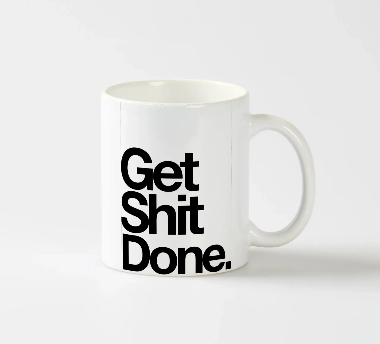 Get Shit Done tazza in ceramica da Type & Tape