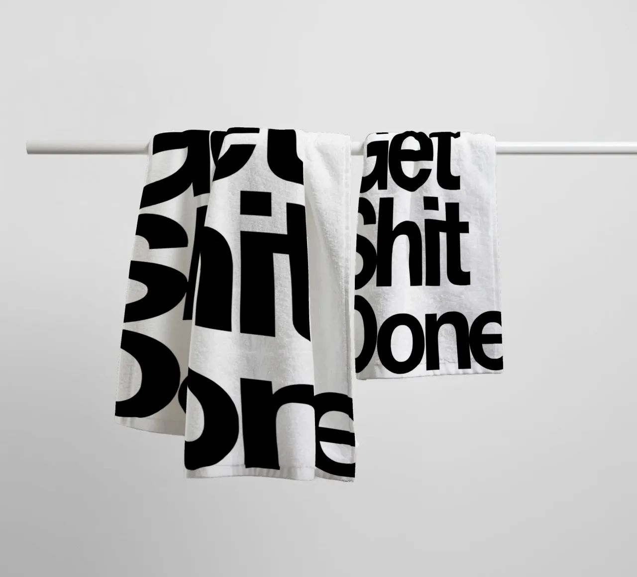 Get Shit Done asciugamano da bagno da Type & Tape