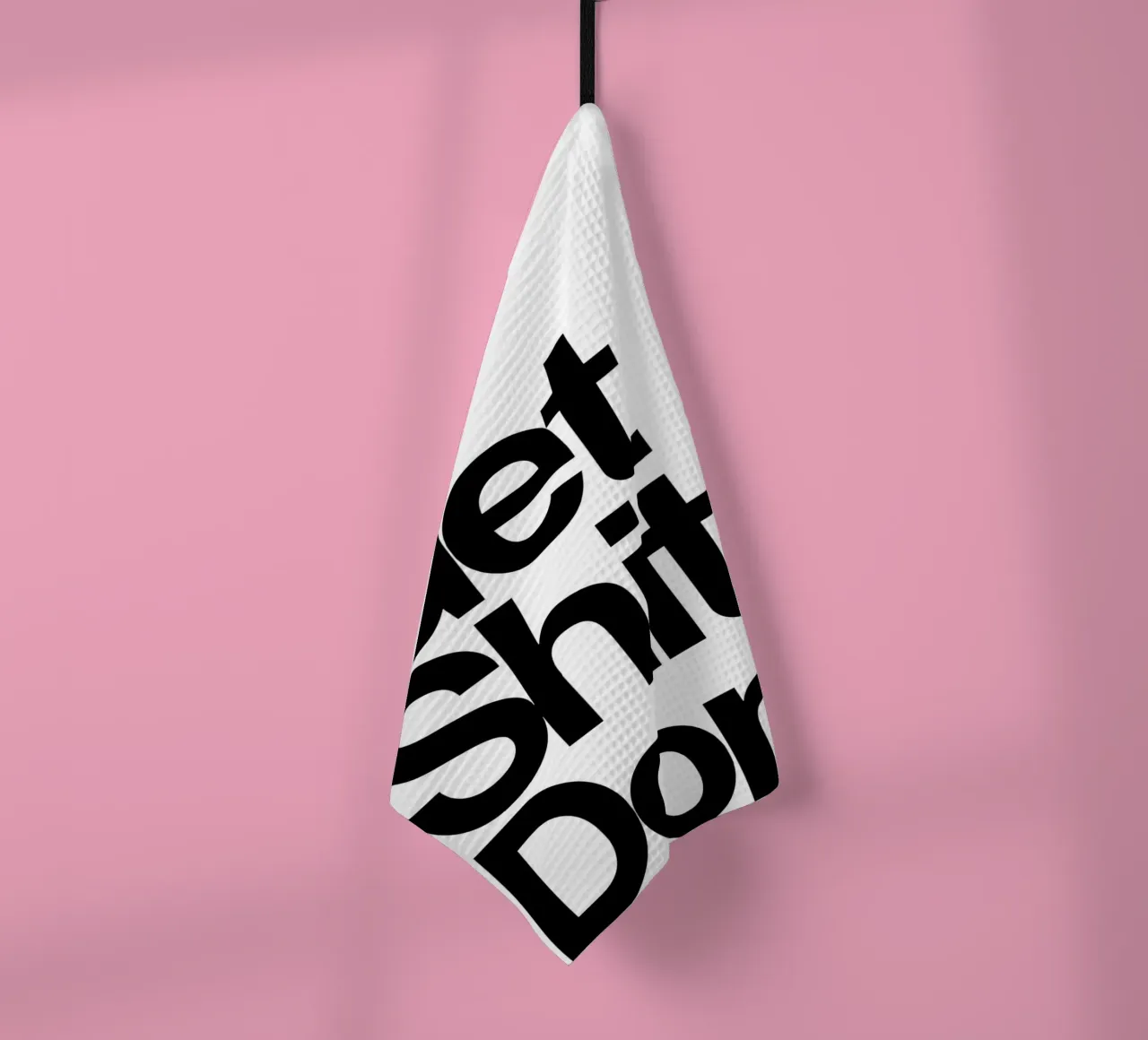 Get Shit Done canovaccio da cucina da Type & Tape